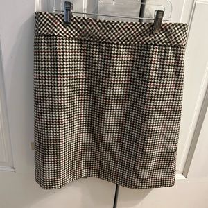 J Crew Houndstooth Skirt